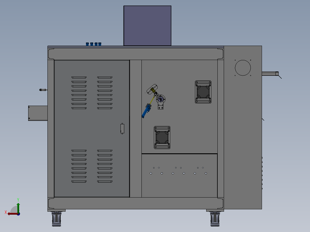 方型锂电池卷绕机sw14可编辑后视图