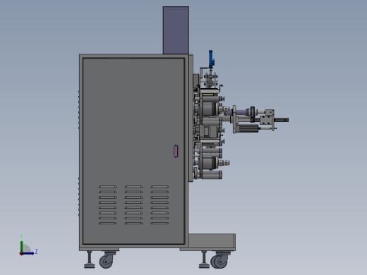 方型锂电池卷绕机sw14可编辑左视缩略图
