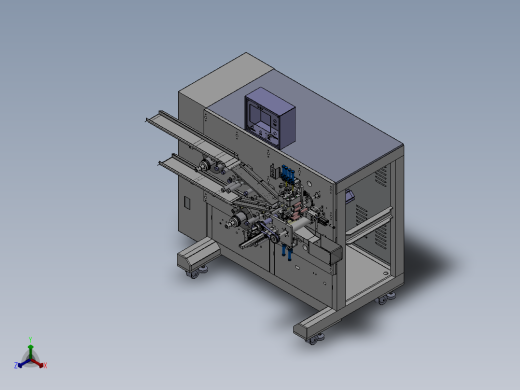 方型锂电池卷绕机sw14可编辑正等轴测缩略图