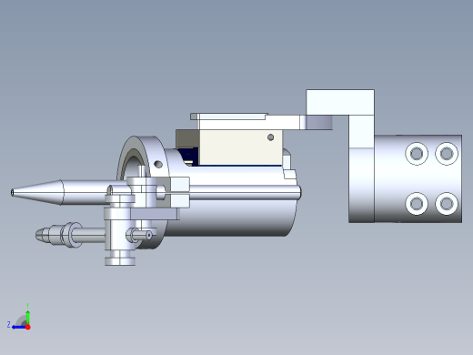 四轴自动焊锡机3D模型右视缩略图
