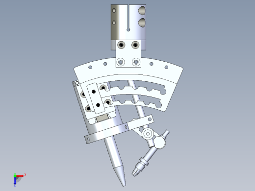 四轴自动焊锡机3D模型俯视缩略图