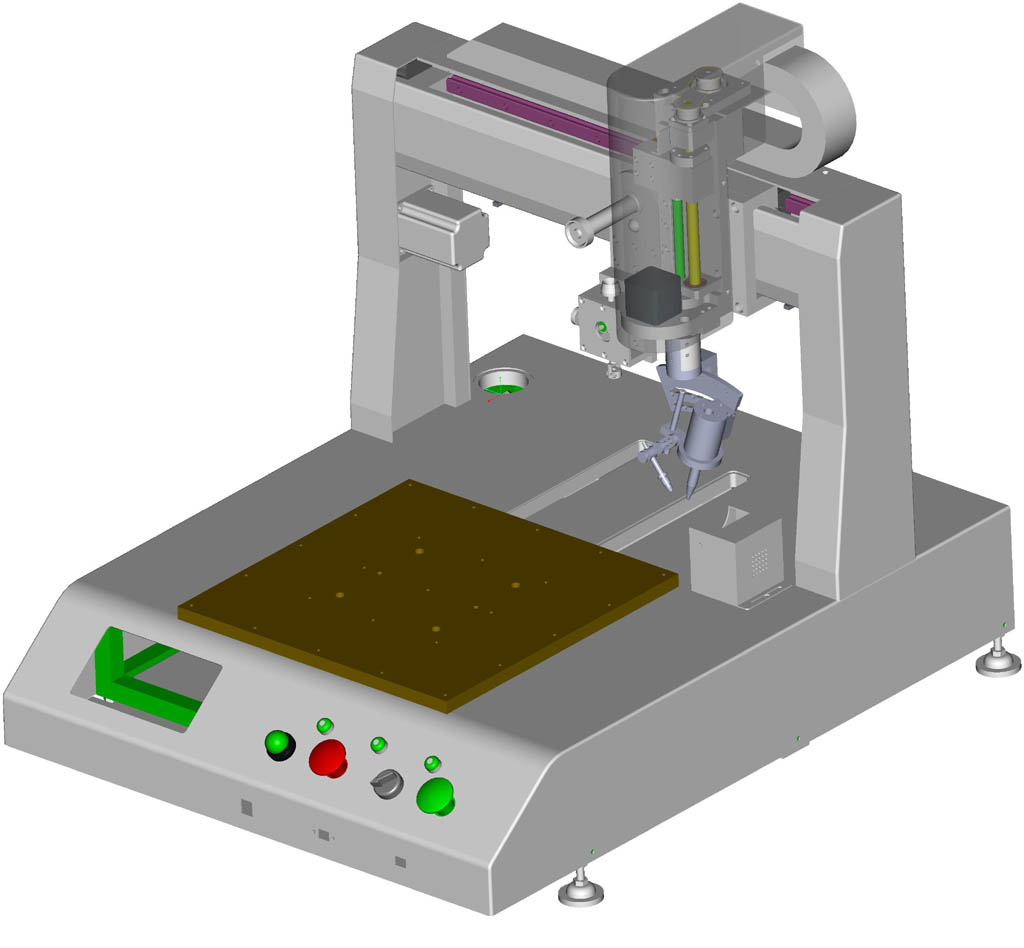 四轴自动焊锡机3D模型