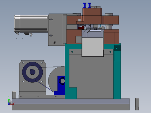 端子折弯裁切机3D图纸 K690