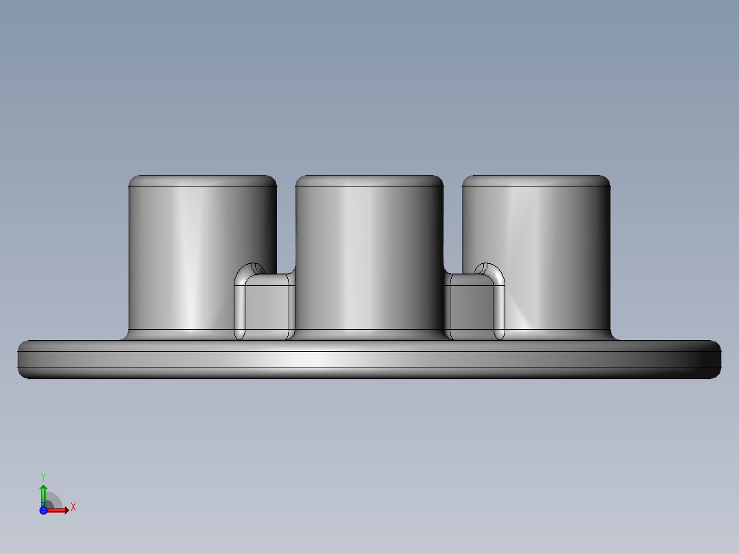 气动双盘摩擦压力机设计-SW前视图