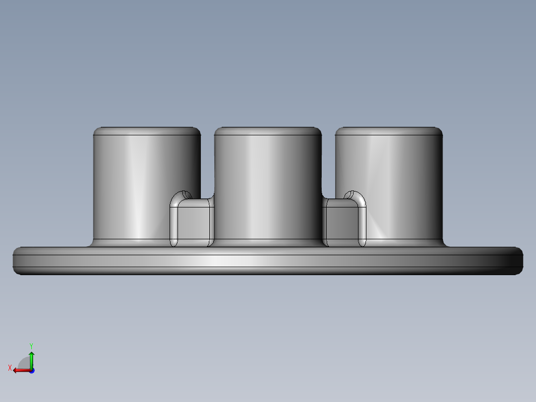 气动双盘摩擦压力机设计-SW后视图