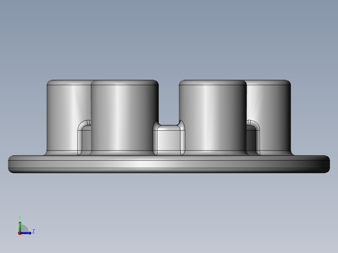 气动双盘摩擦压力机设计-SW左视图
