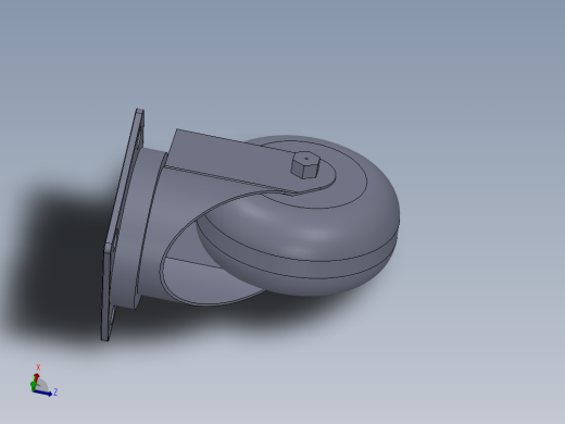 万向脚轮设计图纸