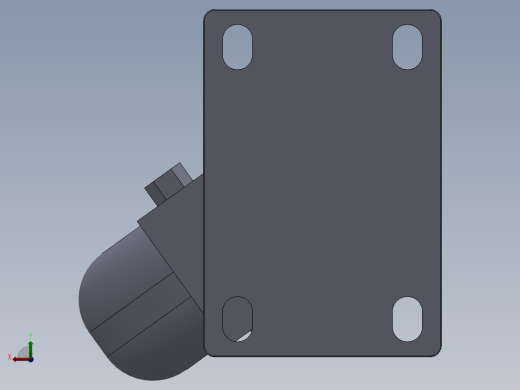 万向脚轮设计图纸后视缩略图