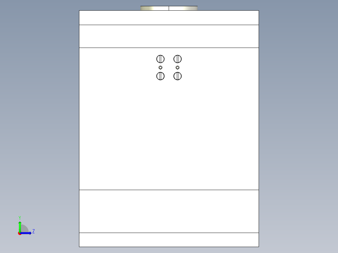带侧台方套管左视图