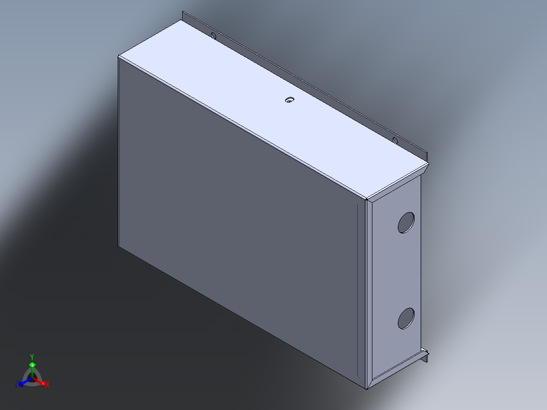 光纤终端盒正等轴测图