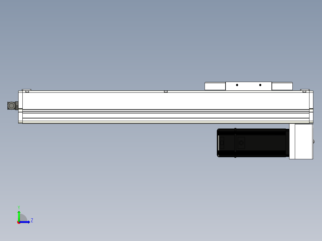 Toyo东佑达直线模组-ECH14-350-BM-400W+煞車左视图