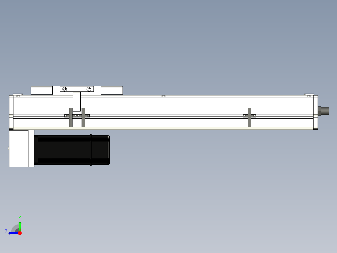 Toyo东佑达直线模组-ECH14-350-BM-400W+煞車右视图