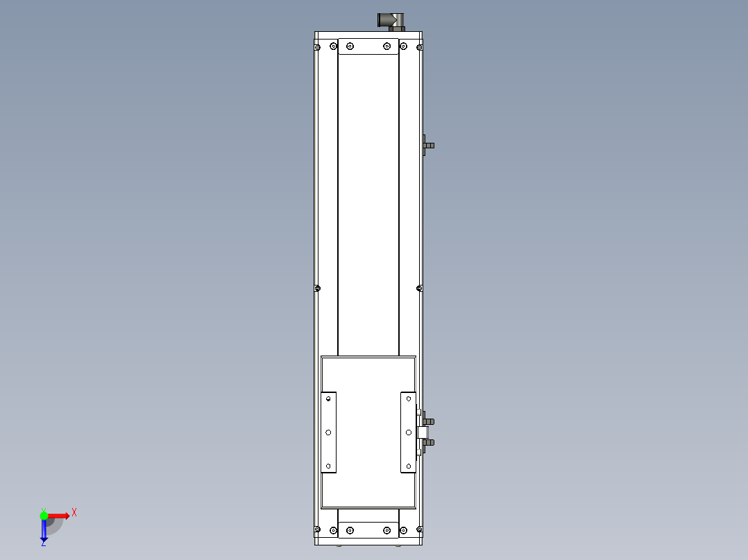 Toyo东佑达直线模组-ECH14-350-BM-400W+煞車俯视图