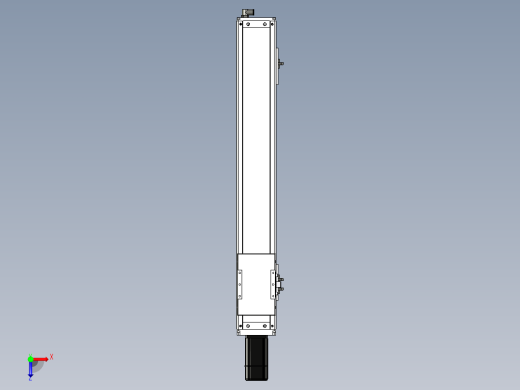 Toyo东佑达直线模组-ECH12-600-BC-400W俯视缩略图