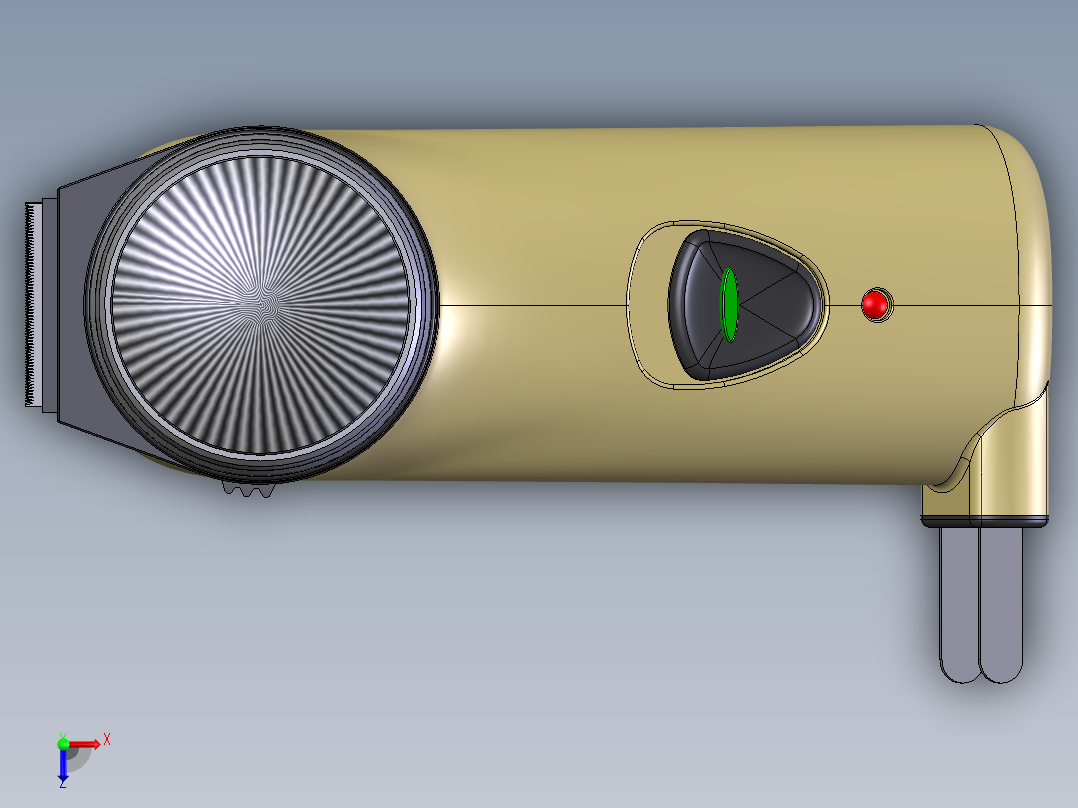 剃须刀11俯视图