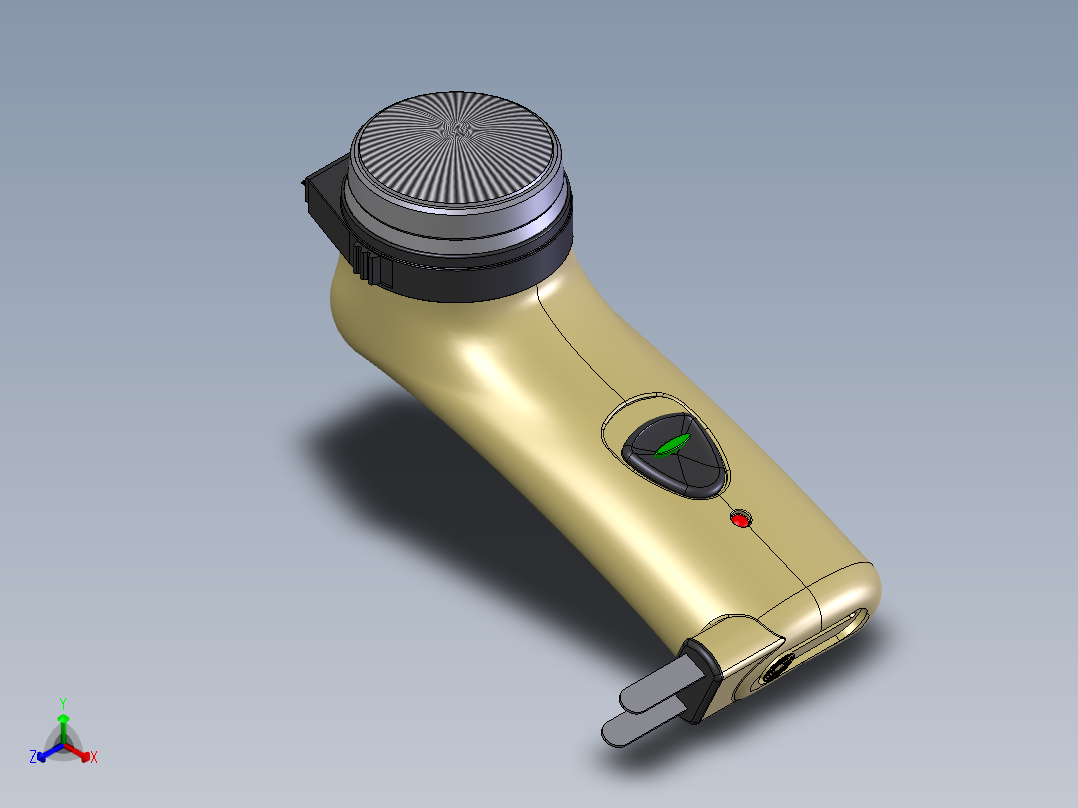 剃须刀11正等轴测图