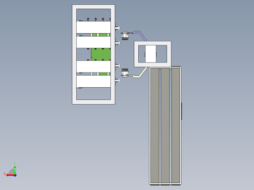 B7_自动折弯机三维模型后视缩略图