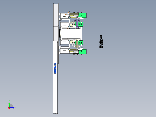B7_自动折弯机三维模型左视缩略图