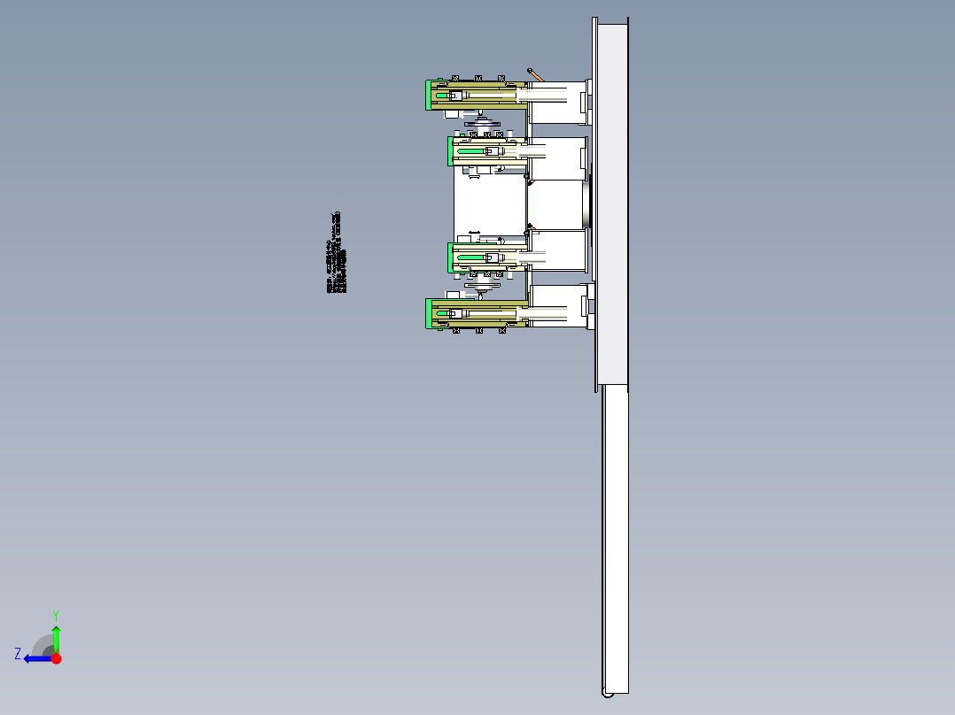 B7_自动折弯机三维模型右视图