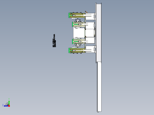 B7_自动折弯机三维模型右视缩略图