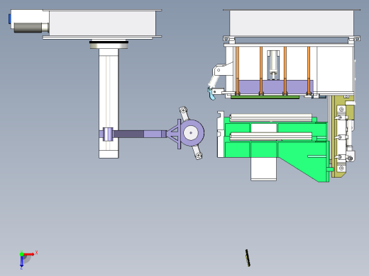 B7_自动折弯机三维模型俯视缩略图
