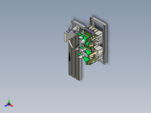 B7_自动折弯机三维模型正等轴测缩略图