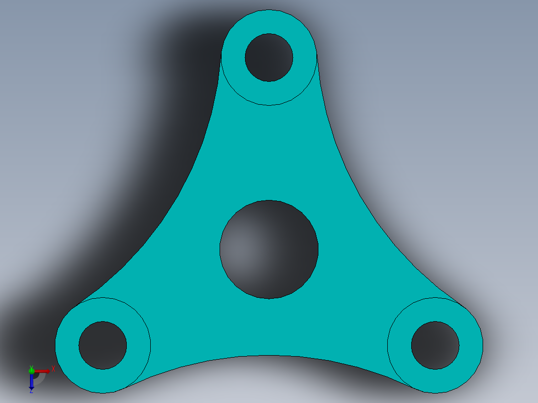 SW建模练习题-exercise 113俯视图