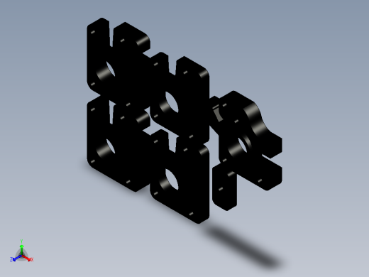 3D打印机Ultimaker XY Blocks（XY轴 STL3D打印文件）正等轴测缩略图