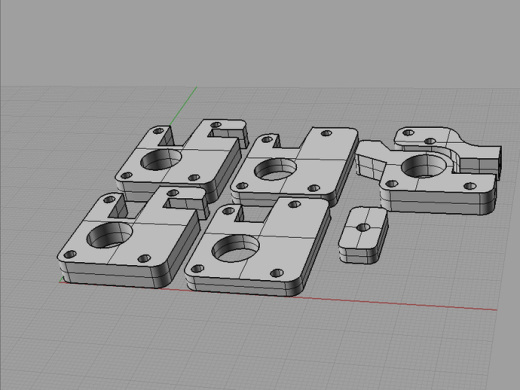 3D打印机Ultimaker XY Blocks（XY轴 STL3D打印文件）缩略图
