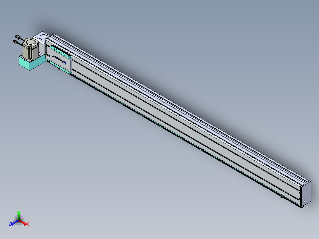 威洛博VBC同步带传动一无尘环境VBC14-L45-S1750-BLU-ZP75-C3主视图