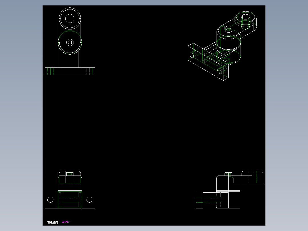 角型張力器(迴轉型)ANT-R-2D多系列多零件图纸模型