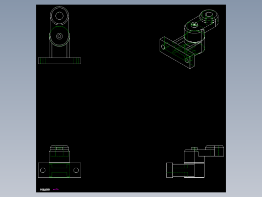 角型張力器(迴轉型)ANT-R-2D多系列多零件图纸模型