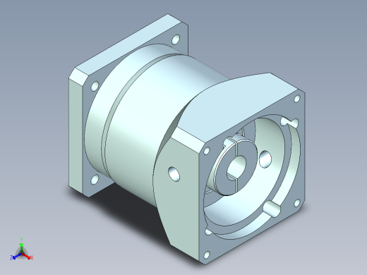 直齿孔PLF120-L1-LC 22-110-145-M8.stp正等轴测缩略图