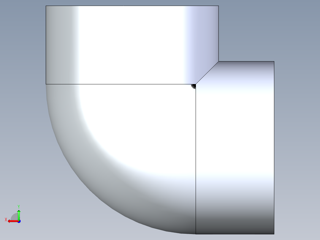 聚氯乙烯配件07-Sch80_90Elbow_FPTxFPT_808-020_2in后视图