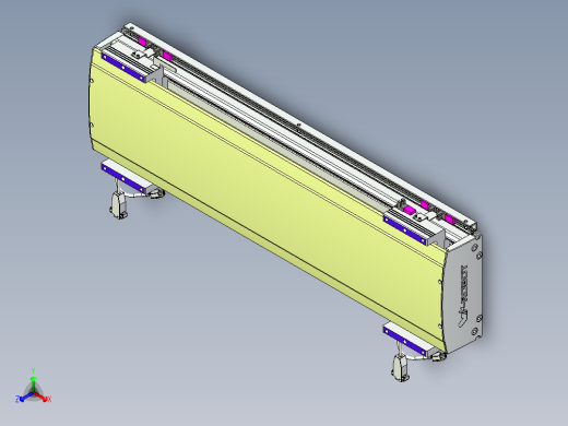 威洛博VL系列直线电机模组-2VL22H1-S550正等轴测缩略图