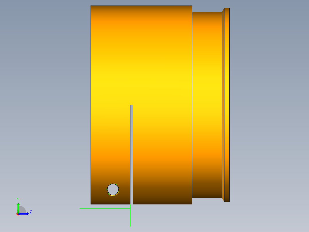 UG吸盘模型左视图