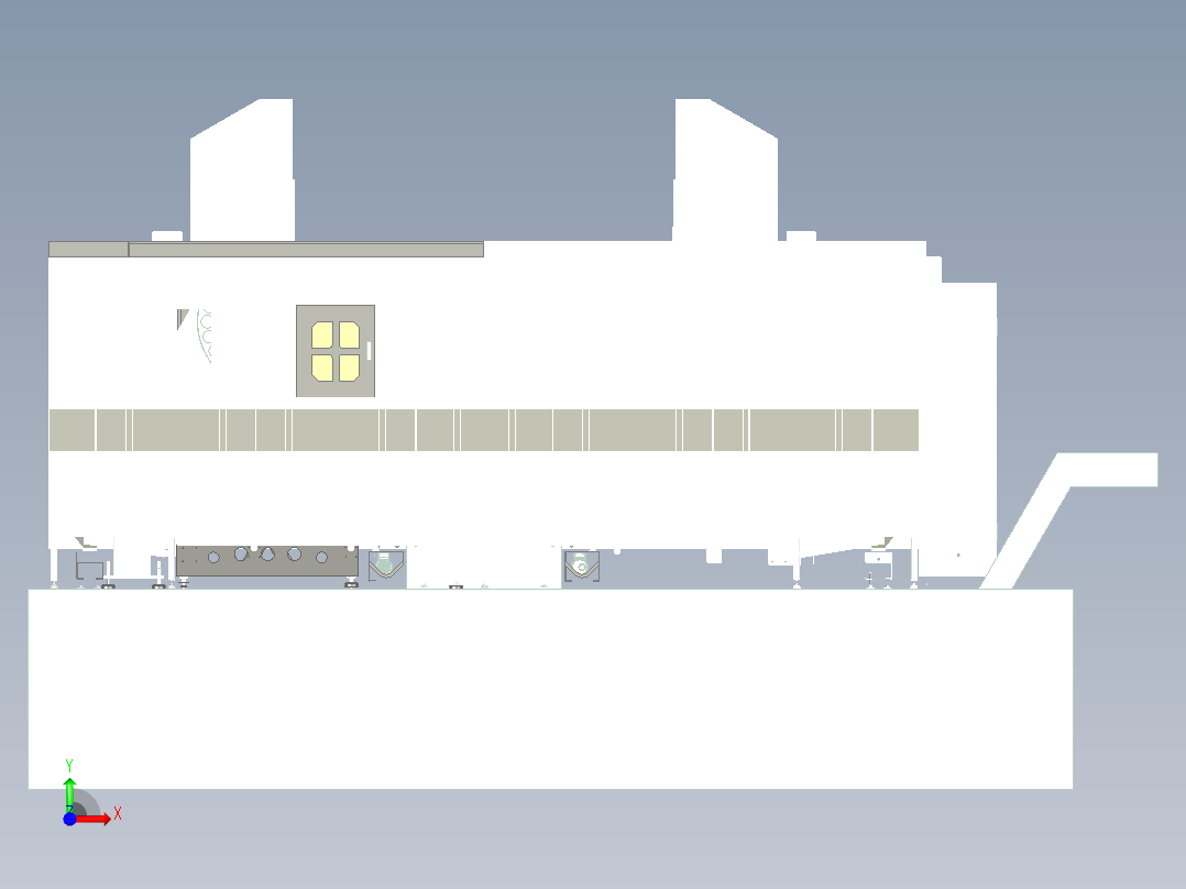 HDW2010双面镗铣床前视图