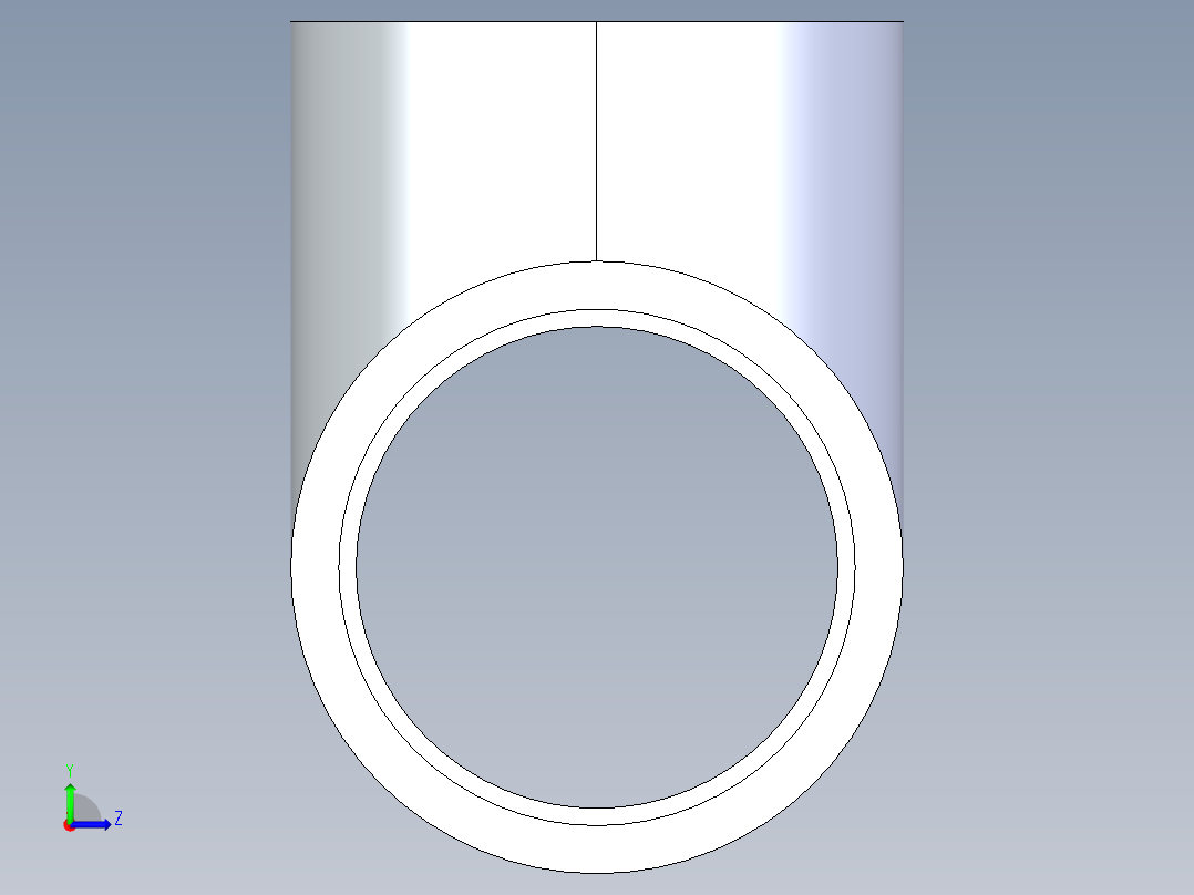 CPVC管件01-Sch80_Tee_SxSxS_9801-030_3in左视图