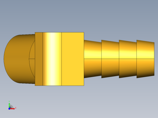 倒齿式工业管接头Hose Barb 45Deg Elbow to Male Pipe 139HB-6-4前视缩略图