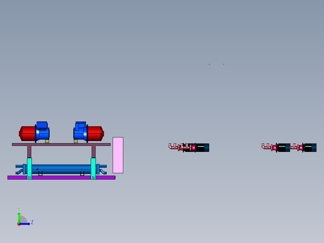 机房建设一站式整体左视图