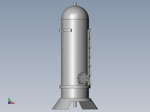 用于污水处理的精馏塔装置前视缩略图
