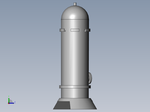 用于污水处理的精馏塔装置左视缩略图