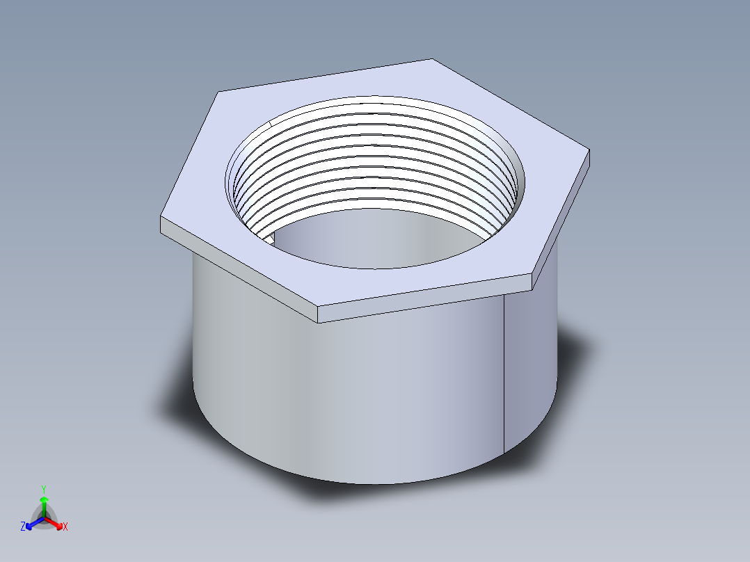 聚氯乙烯配件17-Sch80_ReducerBushing_FPTxSPIG_838-339_3in x 2.5in主视图