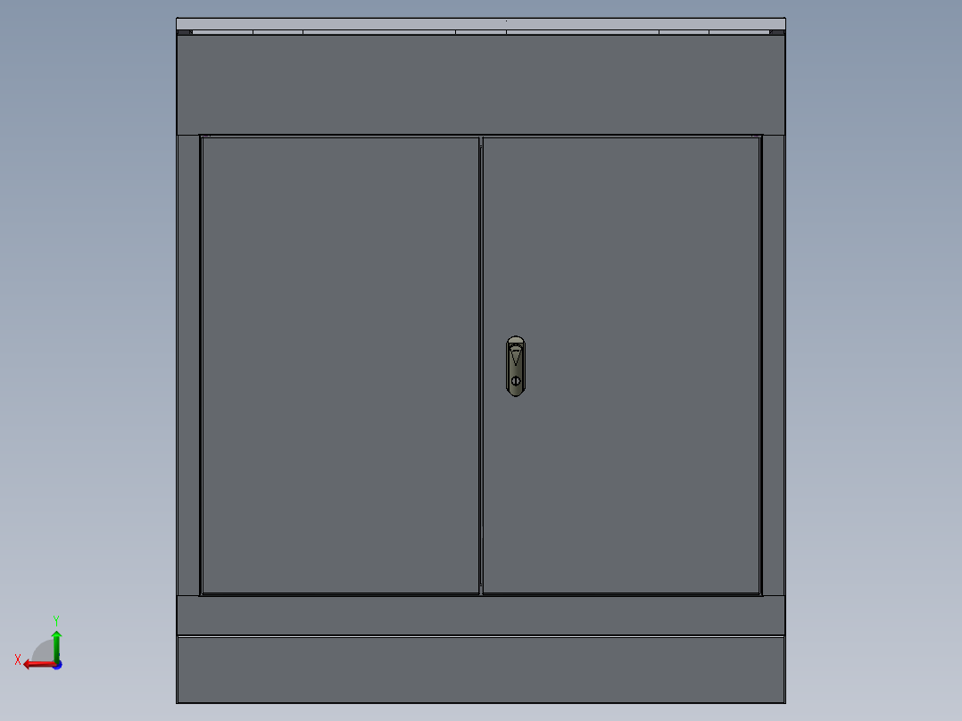 斜面操作台电柜后视图