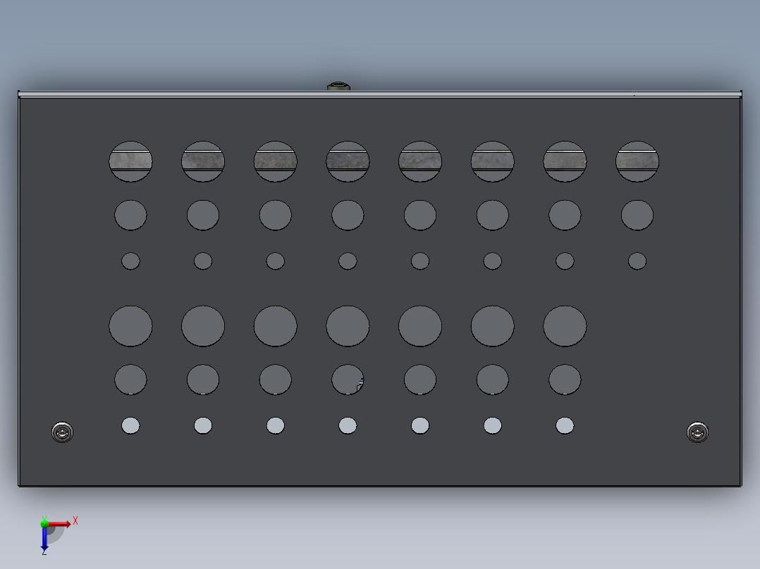 斜面操作台电柜俯视图