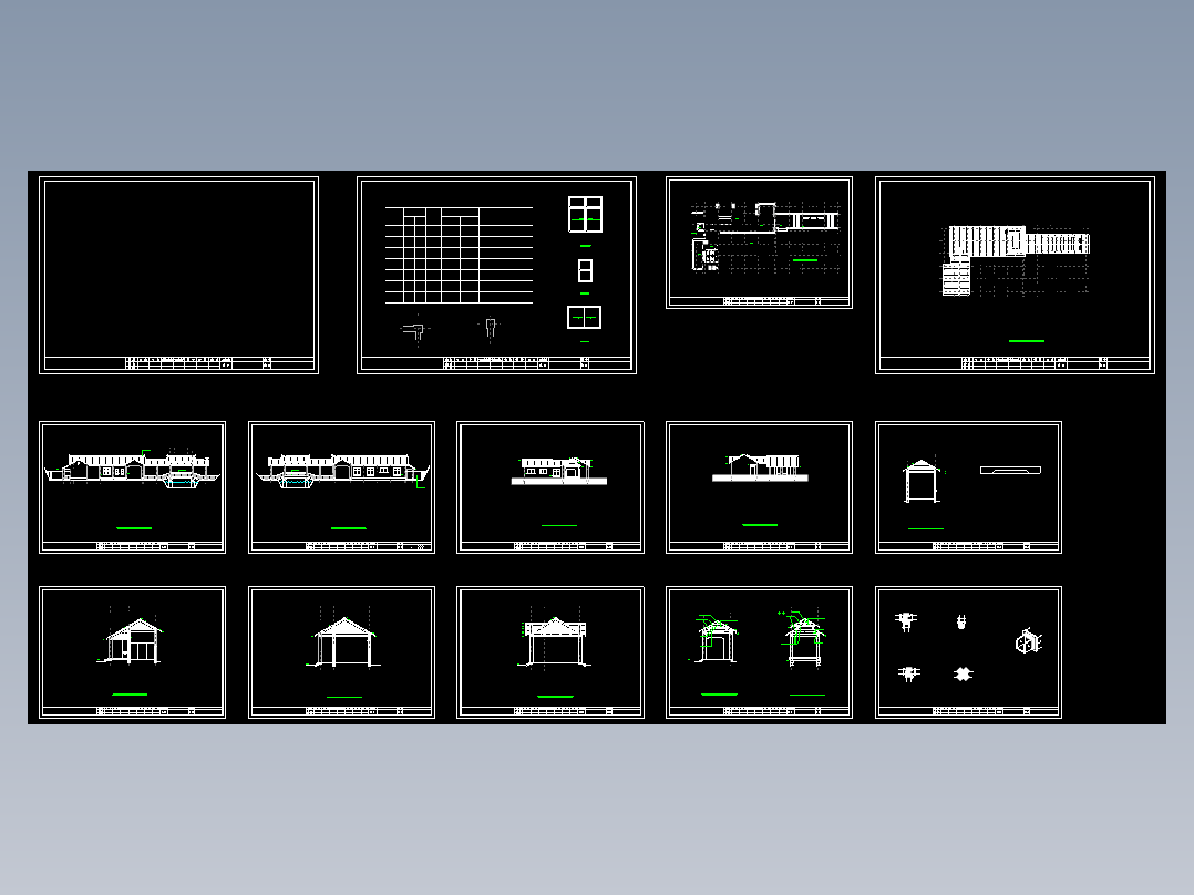 某景区票房建筑施工CAD详图
