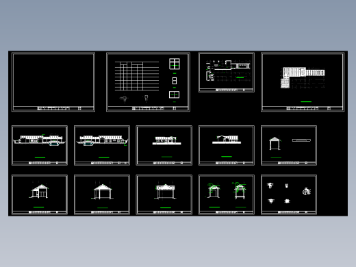 某景区票房建筑施工CAD详图