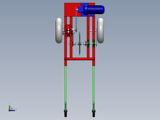 沙漠草方格压栽机左视缩略图