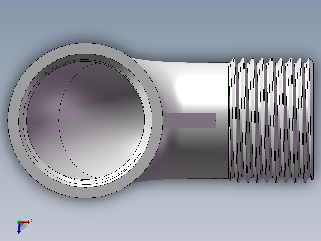 弯头-等径内外丝 DN20俯视图