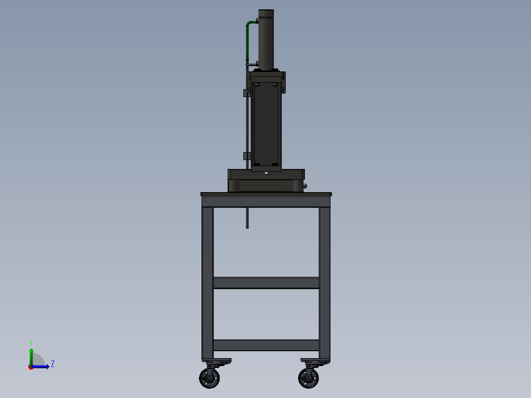 激光打印机左视图